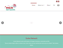 Tablet Screenshot of evolvenetwork.com.au